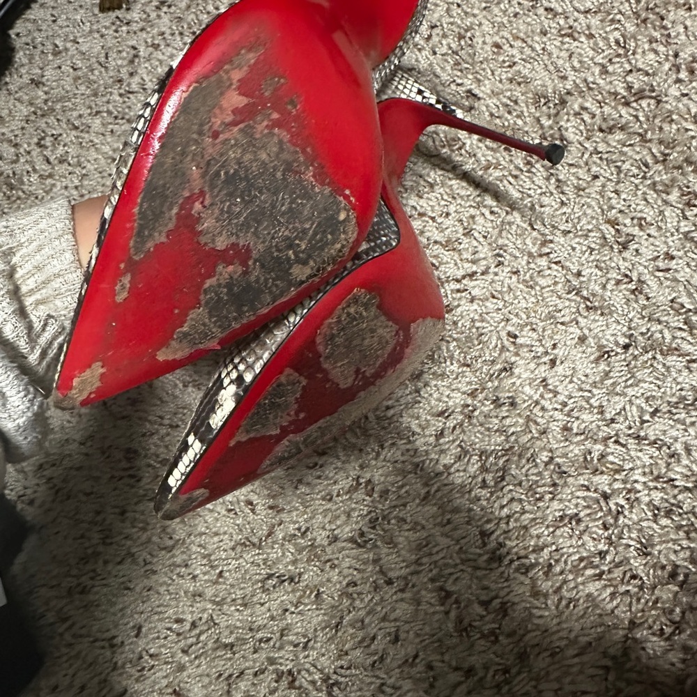 Christian Louboutin Python Heels - image 4